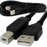 Câble d'Imprimante 2M Haut Débit, USB (ab) 2 Mètre Qualité