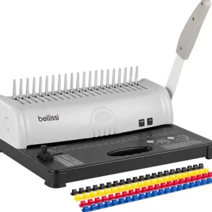 Relieuse manuelle à peigne avec perforation réglable pour bureau et école Idéal pour les rapports, présentations et document