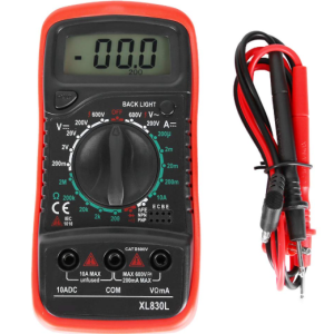Multimètre numérique à plage automatique, testeur de tension ampère-ohm AC/DC, testeur multifonction avec tests de résistance,