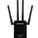 PIX-Link WiFi Répéteur amplificateur de Signal 4 Antennes Externes 2.4GHz Haute Vitesse 300Mbs Wi-FI