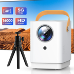Smarthome WiFI HD Portable Projector with Remote Control, HDMI, USB, AV, TV Stick/PS4/PS5 (2100 lm) Portable Projector