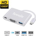 HUB Type-C vers USB-A + VGA + Usb Type-C