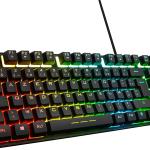 Ensemble Clavier et Souris Gamer sans Fil RGB Rétroéclairés, Rechargeable 2,4 G Clavier de Jeu