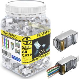 Connecteur Réseau RJ45 – Catégorie 6 FTP Blindés (Pack de 100)